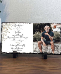 Goodbyes are not forever memorial gift, In Loving Memory Gift, personalized memorial