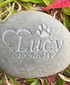Custom Pet Memorial Stone - Personalized Dog Memorial Stone