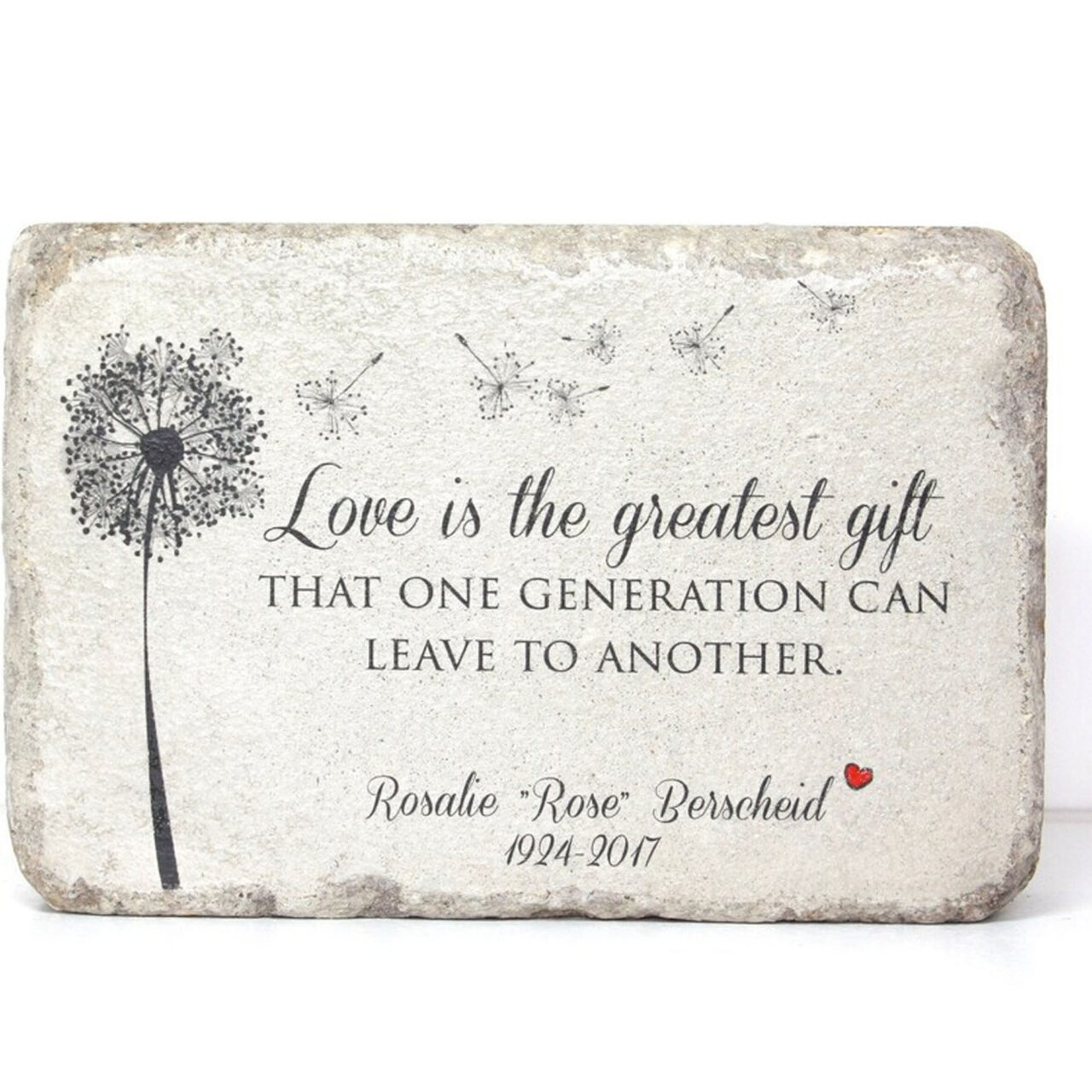 Memorial Stone. Indoor/Outdoor Use - Personalized Remembrance Stone for Home or Garden