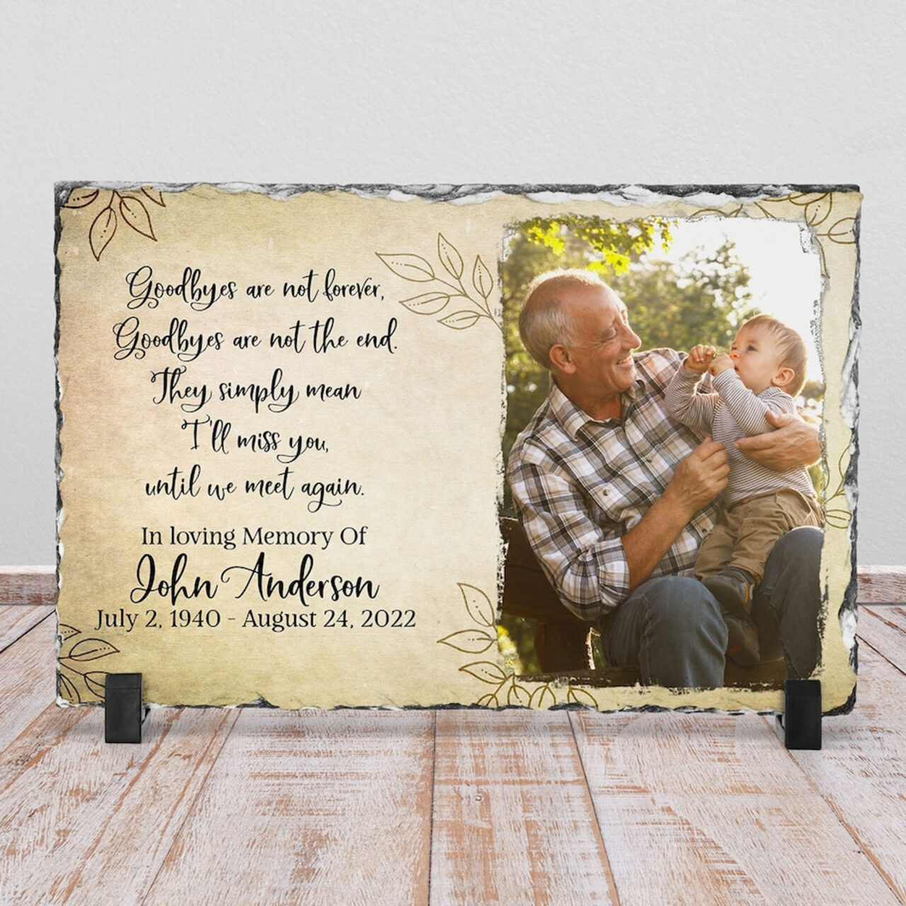 In Loving Memory: Personalized Memorial Plaque