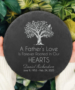 Memorial Stone Personalized Sympathy Gift Real Slate Poem Keepsake Remembrance Bereavement Plaque for Loss of Loved