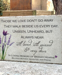 Personalized Memorial Stone - Remembrance Stone for Memorial Garden