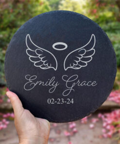 Baby Loss Sympathy Gift - Personalized Memorial Stone with Name & Date