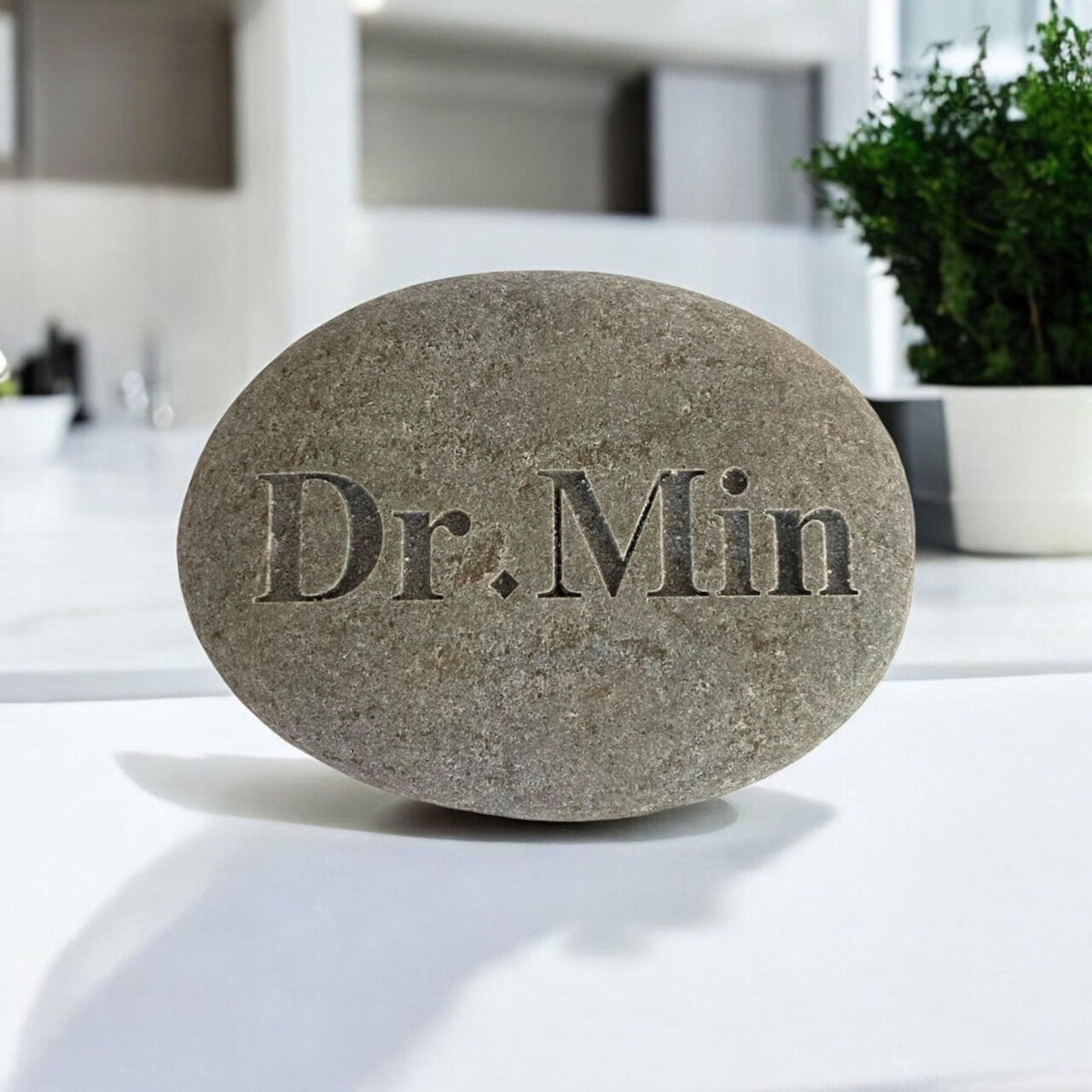 Custom Stone Engraving | Custom Message for Wedding Date Memory Gift Idea, River Rock Garden