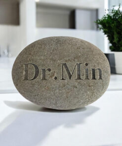 Custom Stone Engraving | Custom Message for Wedding Date Memory Gift Idea, River Rock Garden